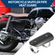 thumbnail image 3 of Guardia Térmica de Escape Única Bargains con Abrazadera para Aislamiento Térmico de Motocicleta Carbono Fibra 145x62mm 1 Juego Negro, 3 of 7