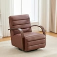 thumbnail image 2 of Modern Swivel Accent Chair with  Upholstery and Solid Wood Armrests, Cozy Lounge Chair for Any Space, 2 of 9