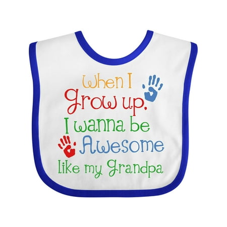

Inktastic Awesome Like My Grandpa Gift Baby Boy or Baby Girl Bib