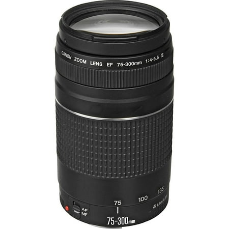 Canon Canon EF 75-300mm f/4-5.6 III Lens with Mega Accessory Combo - 13-Piece Creative Filter Kit - Heavy Duty Lens Case Bundle (International Version)