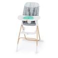 thumbnail interactive-video image 1 of Open Box Disney Baby Winnie the Pooh Compact Folding High Chair by Bright Starts - For Ages 6 Months and Up, Unisex – Grey with Faux Wood Legs, 1 of 3