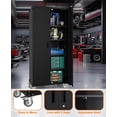 thumbnail image 2 of Huisuilinss Metal Garage Storage Cabinet with Wheels,72" H Metal Storage Cabinet with 4 Adjustable Shelves,Steel Rolling Cabinet with Locking Door for Home, School, Office, Garage, 2 of 7