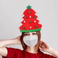 thumbnail image 6 of Christmas Tree Hat Xmas Women Men Stage Performance Ball Masquerade Headgear Red, 6 of 8