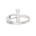 thumbnail image 2 of Protection from Harm Ankh Cross Ring Sterling Silver Size 6, 2 of 3
