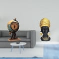 thumbnail image 2 of Reloj de mesa con figura y estatua de mujer africana. Escultura creativa de resina, adorno para estantería de oficina, dormitorio o armario., 2 of 8