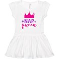 thumbnail image 3 of Inktastic Nap Queen, Crown, Stars - Pink Purple Girls Baby Dress, 3 of 5