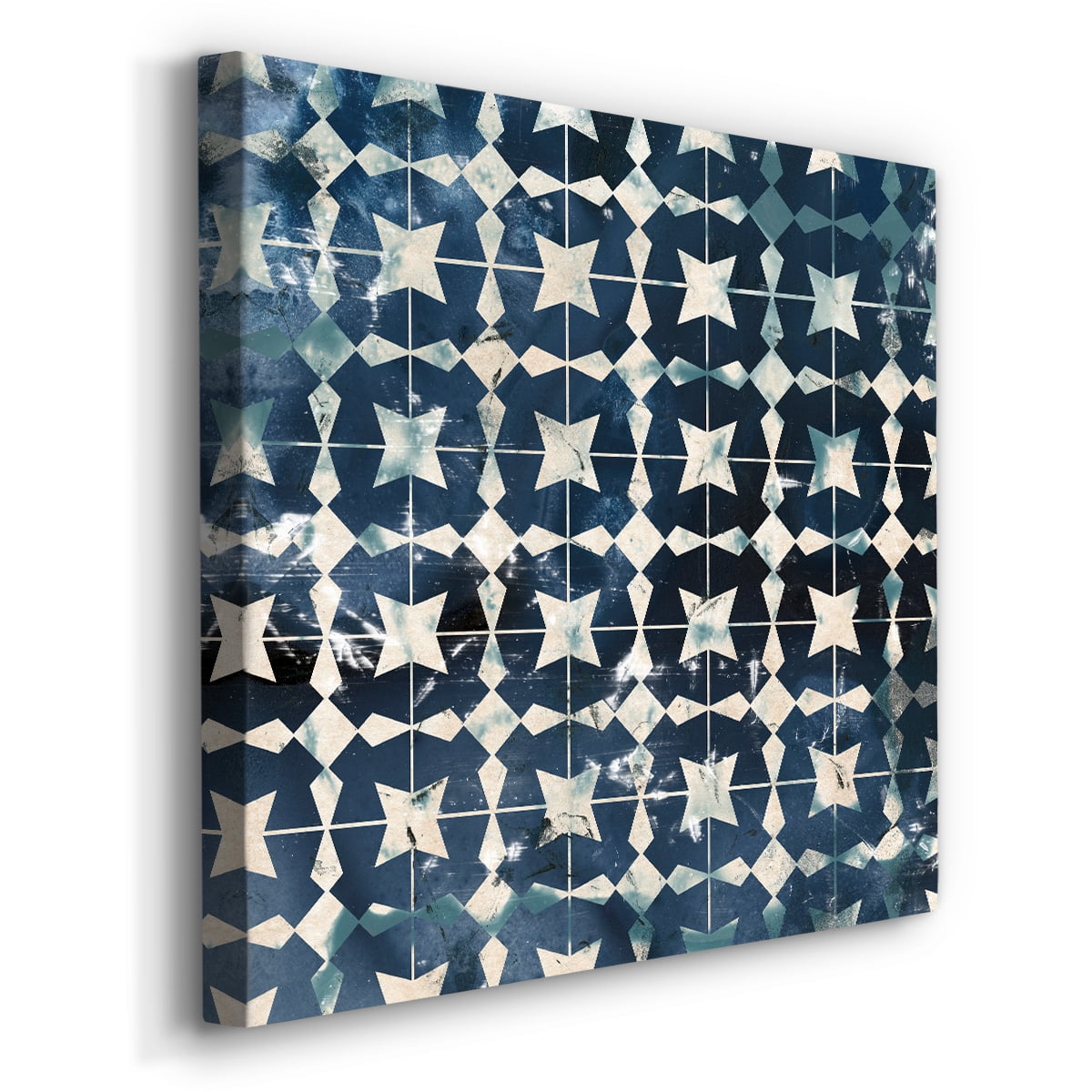 Wexford Home Tile-Dye I-Premium Gallery Wrapped Canvas, 10" x 10" - Ready to Hang