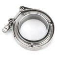 thumbnail image 1 of Universal Car 5" Stainless Steel Turbo Exhaust V Band Flange Clamp Kit, 1 of 4