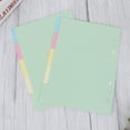 thumbnail image 4 of Shisuyan 2 Sets 5 Colors Tab Dividers A5 Index Classified Lables 6-Holes Colorful Filler Project Sorter Pages for Ring Binders Planner Notebook (A5), 4 of 9