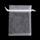 thumbnail image 3 of 25/50 piezas de bolsas de organza con cordón para regalo, para fiestas, regalos de Navidad, joyas, embalaje, color blanco, 3 of 4