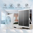 thumbnail image 3 of Ventilador Solar Silencioso de Alta Velocidad de 4 Pulgadas de New Energy con Panel de 8 W, Ventilador de Escape Solar para Gallineros, Invernaderos y Cobertizos B, 3 of 8