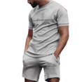thumbnail image 3 of Conjunto de pantalones cortos con estampado de moda de verano 2024 para hombre, conjunto deportivo transpirable de secado rápido, conjunto de camiseta de manga corta, conjunto de jogging para hombre, 3 of 5