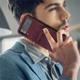thumbnail image 6 of Allytech for Samsung Galaxy Z Flip 3 Case 2022, Business Style Premium PU Leather Shockproof Protective Case for Men Women Slim Case for Galaxy Z Flip3 2021, Winered, 6 of 6