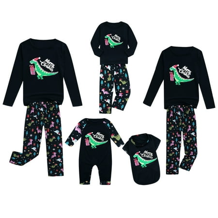

Family Christmas Pajamas Matching Set Dinosaur Gifts PJ s for Adult Women Men Kid Baby Dog Sweater