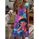 thumbnail image 3 of Nuevos vestidos cortos sexis de verano para fiesta para mujer, vestido con cuello en V y estampado de Lilo y Stitch de Disney, vestido hasta la rodilla de manga corta para tallas XS-5XL, 3 of 5