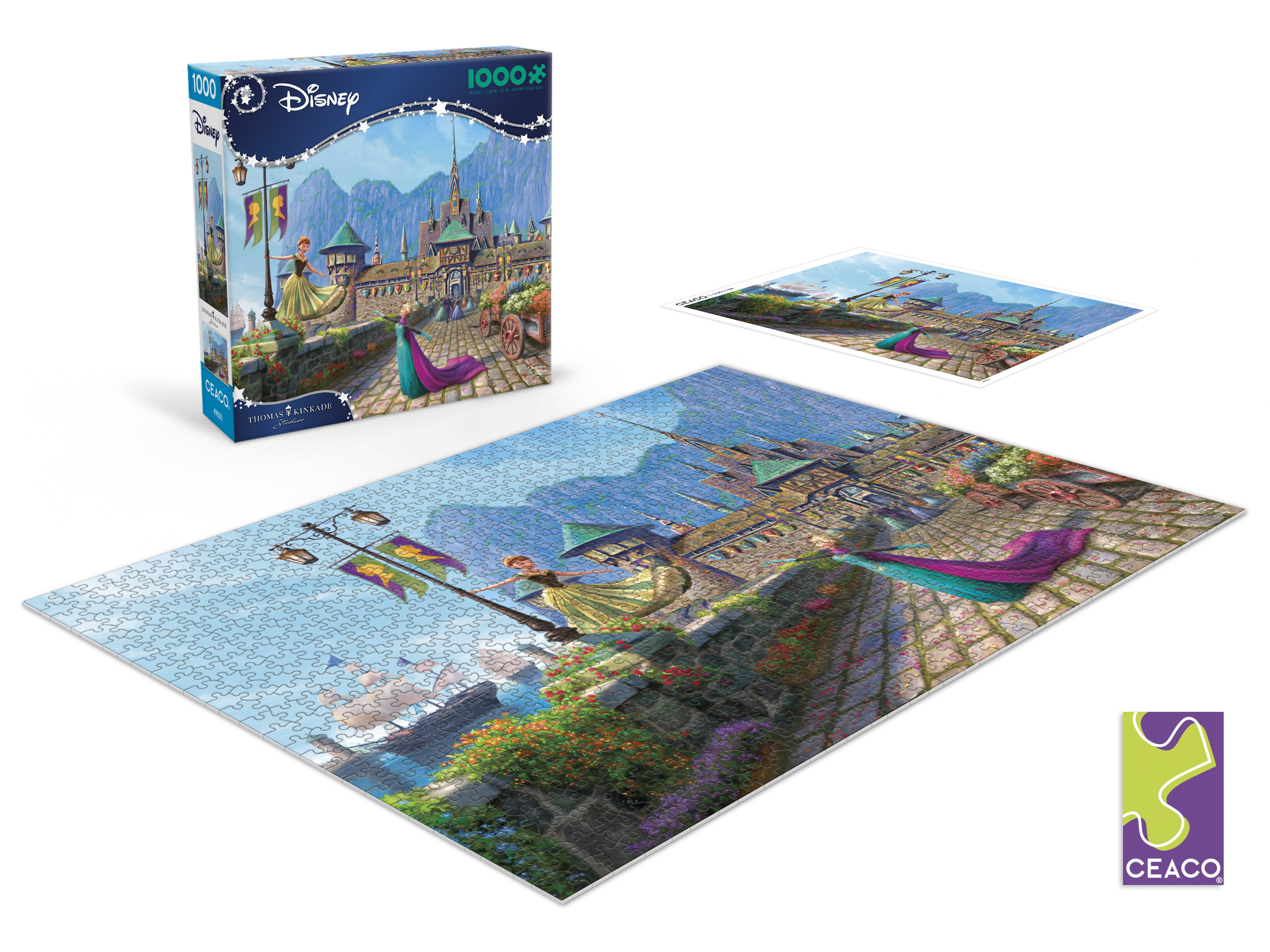 Ceaco 1000 Piece Frozen Celebration in Arendalle Interlocking Jigsaw Puzzle