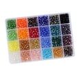 thumbnail image 1 of KLKCMS 1200Pcs Glass Crytal Beads for Jewelry Making -Multicolor Gemstone Crystal Beads, 1 of 9