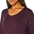 thumbnail image 4 of Banana Republic Women's Soft Knit Long Sleeve High-Low Hem Sweater Top (Purple, 2X), 4 of 6