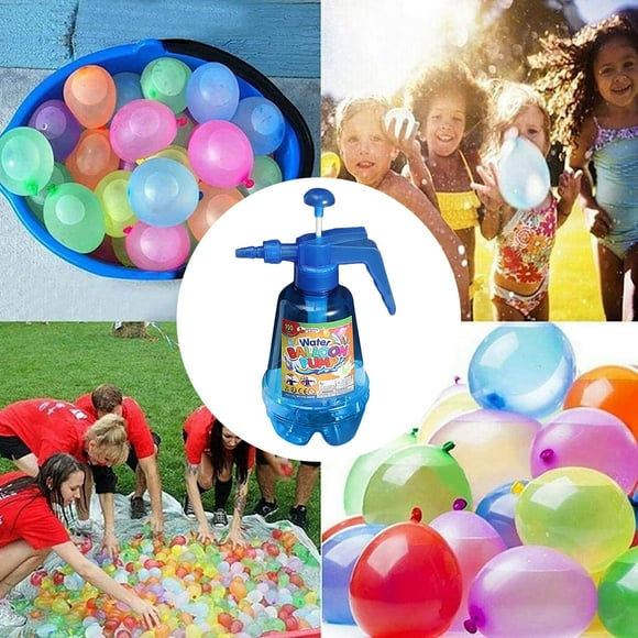 Large Mesh Bag for Beach Outdoor Sand Blow up Pool Slide Pool with Slide for Kids And Adults Random Color Toy Pressure Spray Bottle Water Balloon Quick Fill Self Sealing Instant Balloons For