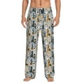 thumbnail image 2 of Kdxio Llama and Cactus1 Print Men's Sleep Pajama Pant Lounge Pants with Pockets, 2 of 8