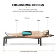 thumbnail image 3 of Crestlive Products Outdoor Lounge Chair Adjustable Chaise, Earth, 3 of 6