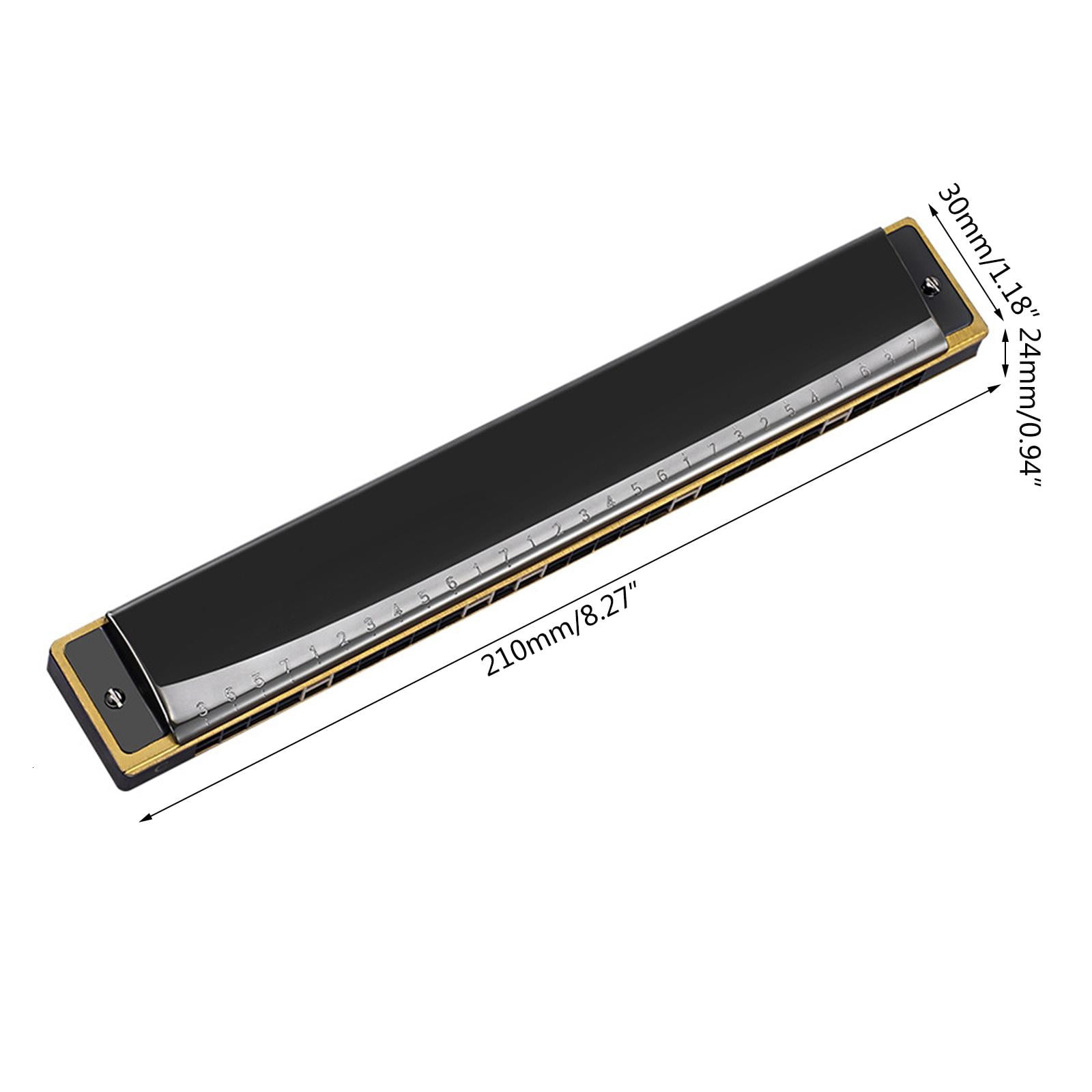 Yihuala Blues Harmonica in C, 28 Holes Blues Harp Diatonic Harmonica, Mouth Organ Harmonica in Polyphonic C For Adult, Beginners