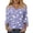 Purple, variant on 3/4 Length Sleeve for Women Tops with Button Cuffs Dressy Casual V Neck Summer Fashion Outfits Early Fall Trendy Spring Clothes