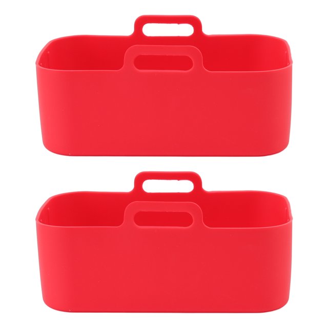 Olla de silicona para horno de aire, 2 juegos de freidoras de cocina rectangulares, accesorios para freidoras con ultra alta sensibilidad