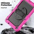 thumbnail image 4 of Samsung Galaxy Tab A9+/A9 Plus protective case, 360 ° rotating bracket (Rose), 4 of 9