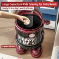 thumbnail image 6 of ShadeMart 4 Gallon Kids Trash Can with Swing Lid, Cartoon Robot Design, Red Standing Garbage Bin, 6 of 7