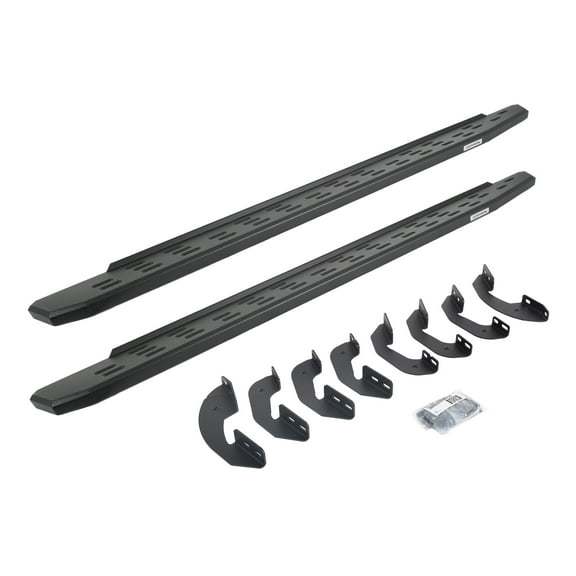 Go Rhino 69641580PC RB30 Running Boards with Mounting Bracket Kit - Double Cab For Toyota 07-21 Tundra (Extended Cab Pickup)