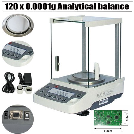 Electronic Analytical Balance 0.1 mg 120x0.0001 g Lab Digital Precision Scale
