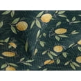 thumbnail image 3 of Ambesonne Citrus Quilted Coverlet 3 Pcs, Lemon Pattern Tropical Art, Queen Size, Mustard Hunter Green, 3 of 4