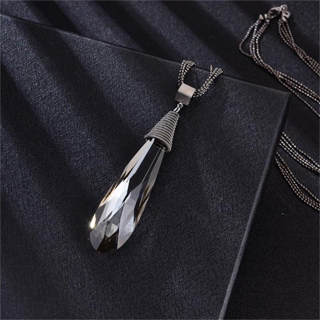 Cadena de suéter de otoño e invierno para mujer, completa con collar de perlas largo, joyería, borla, colgante, accesorios