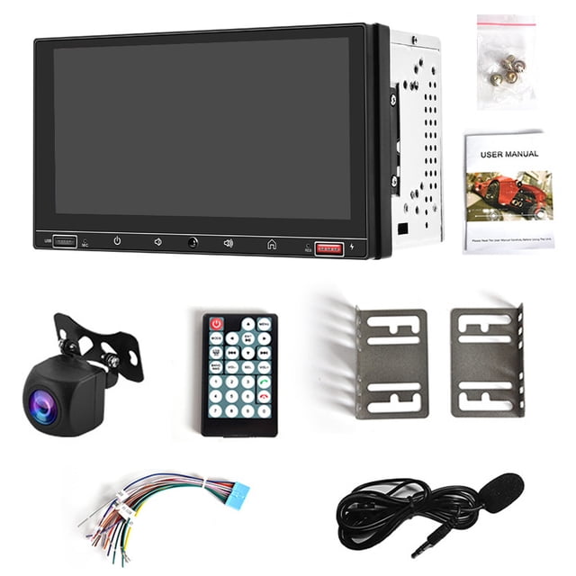 sweethay Tablero de instrumentos de automóviles de doble Din de Metal, reproductor MP5 de 7 pulgadas, compatible con Bluetooth, tarjeta de memoria 4,2, Combinaciones de reproductor de DVD/TV para sweethay VI015868-00B