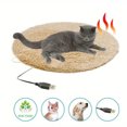 thumbnail image 1 of Riforla Coussin Chauffant pour Chat Lit Chauffant pour Animaux de Compagnie Intérieur avec un Fournitures pour Animaux Beige, 1 of 9