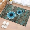 thumbnail image 3 of Blue Daisy Front Door Rugs 2x3 ft Butterfly Farmhouses Countryside Wood Grain Small Rug for Entryway Non Slip Washable Bathroom Door Mat Absorbent Floor Mat for Indoor Entrance, 3 of 9