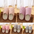thumbnail image 2 of Cute Animal Slippers for Women Mens Winter Warm Memory Foam Cotton Home Slippers Soft Plush Fleece Slip on House Slippers for Girls Indoor Outdoor Shoes, 2 of 3