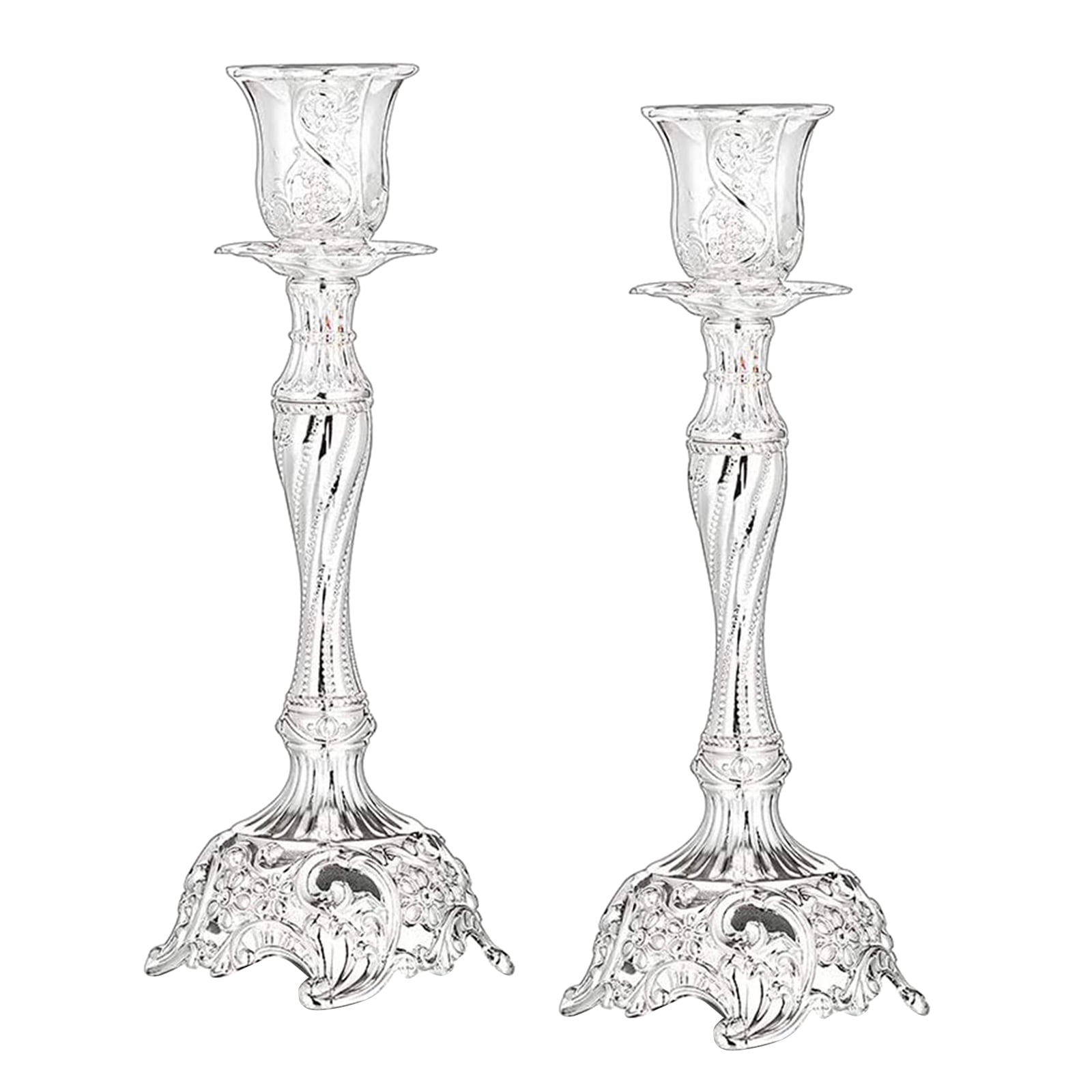 Metal Flowers Candlestick Holders, Pillar and Taper Candle Holders