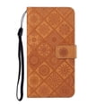 thumbnail image 2 of For IPhone 17 Pro Max 6.9" Ethnic Wind Embossed Strong Magnetic Attachment/Closure, Card Slots/Pocket, PU Leather Flip Wallet Case ﻿,Brown,For iPhone 17 Pro Max, 2 of 7