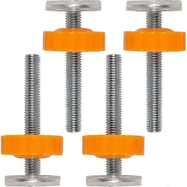Stair Gate Spares Wall Fixings-4 Pack M10 Pressure Baby Gates Threaded Spindle Rods Walk Thru Gates Accessory - DD