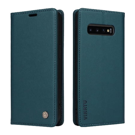 Case for Samsung Galaxy S10 Plus Wallet Case with Card Slots PU Leather Magnetic Closure