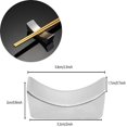 thumbnail image 2 of 4er-Ensemble Essstbchenablage en Acier Inoxydable, Essstbchenhalter, Essstbchenablage Fourrure pour Familles Restaurants (Argent), 2 of 4