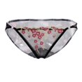 thumbnail image 1 of Ropa interior bordada de la flor de la malla del cordón de 3pcs para mujer Ropa interior bordada baja de la ropa interior Sunnimix Escritos bordados de la flor, 1 of 8