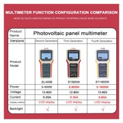 EY1800W/EY1600W/EY800W/EL400B Solar Panel Tester Photoic Panel Multimeter Auto/Manual MPPT Detection Tool Voltmeter