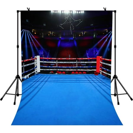Image of 5x7ft Boys Birthday Party Photography Backdrop Boxing Ring Background for Children Men Portrait Birthday Party
