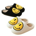 thumbnail image 5 of PacificPlex Womens Smiley Smile Slippers Plush Happy Face (5-6, Black), 5 of 8