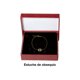 thumbnail image 3 of Pulsera Baguette Horoz Azul Oro 10K 17cm Wi135, 3 of 3