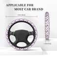 thumbnail image 5 of Fotbe Orchids Flowers Steering Wheel Cover Universal 15 in Car Accessories for Men Women,Steering Wheel Protector Comfortable Protective Case for SUV Sedan Decor, 5 of 8