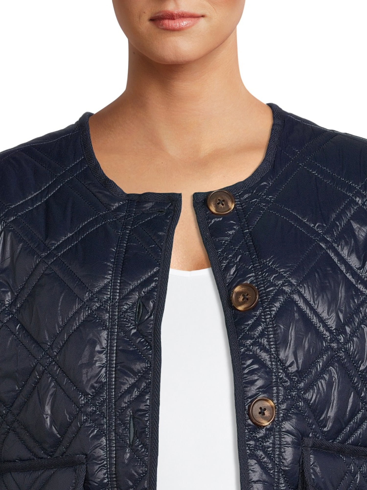 Time and Tru Women's Quilted Jacket, Sizes XS-XXXL